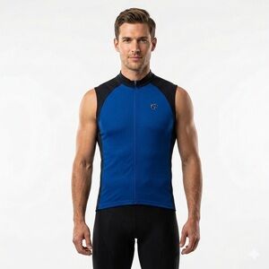 Pearl Izumi Blue and Black Cycling Top